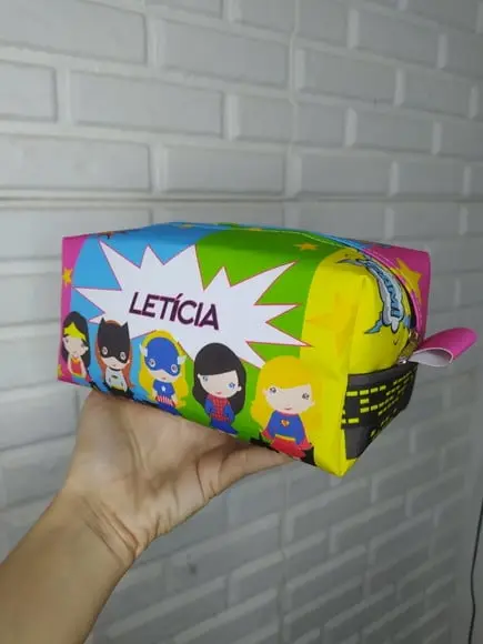Nécessaire Personalizada Super Heroínas Lembrança