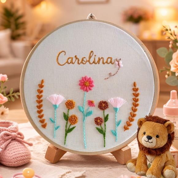 Porta Maternidade Jardim Alegria Personalizado Semi Pronto