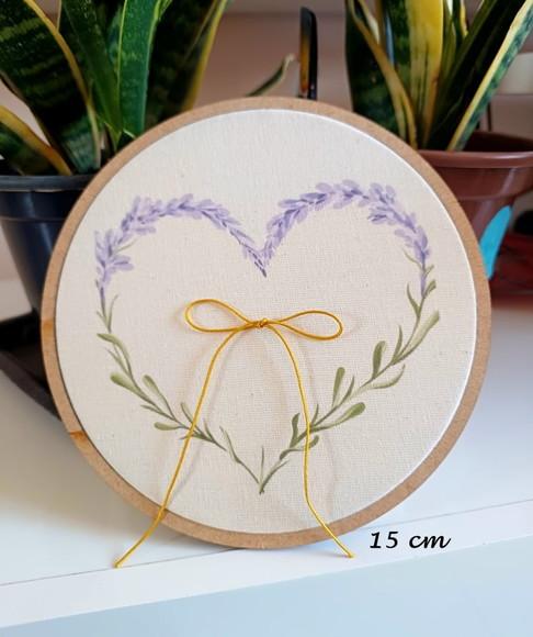 Porta Alianças Pequeno Aquarela Pronta Entrega Lavanda