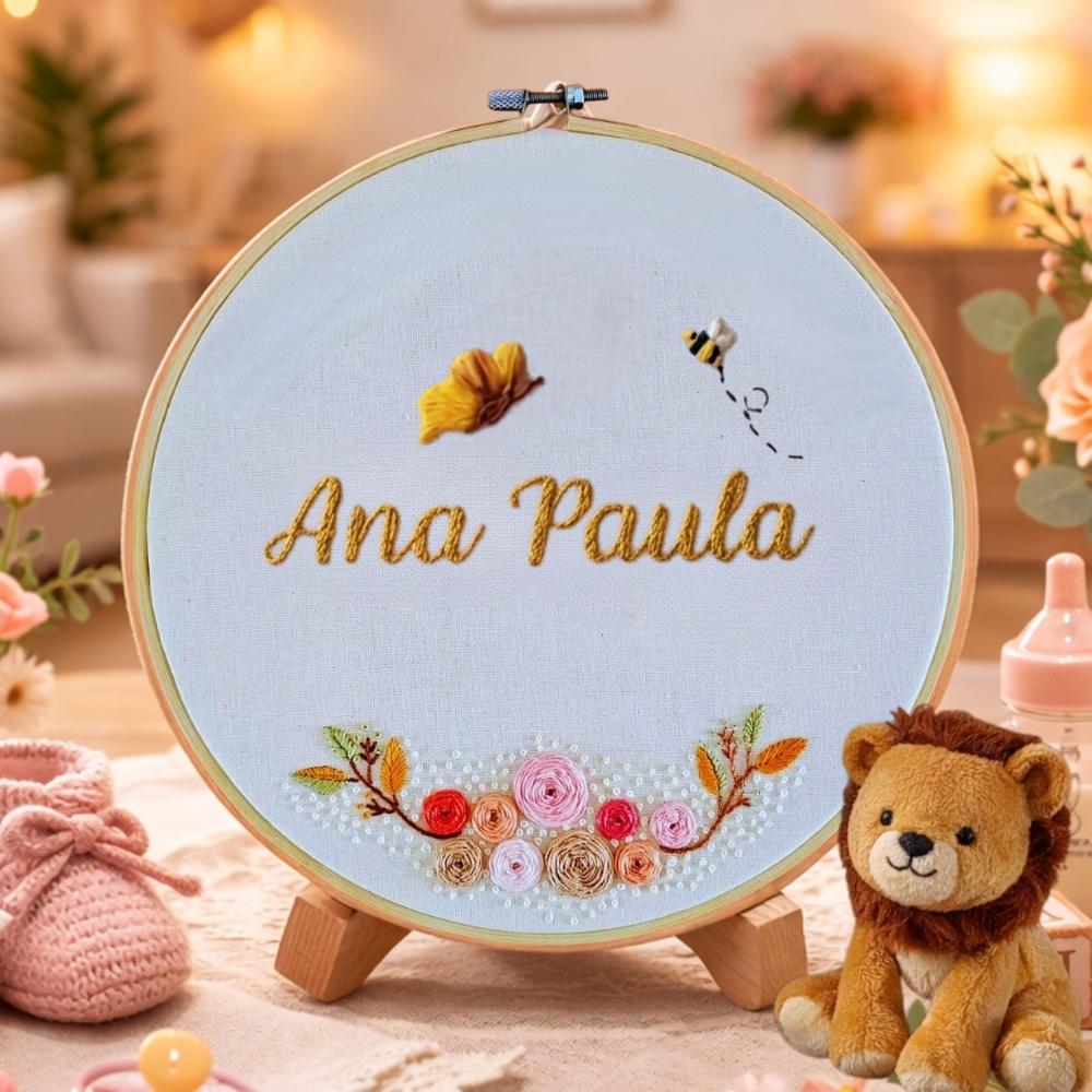 Porta Maternidade Jardim Personalizado Semi Pronto