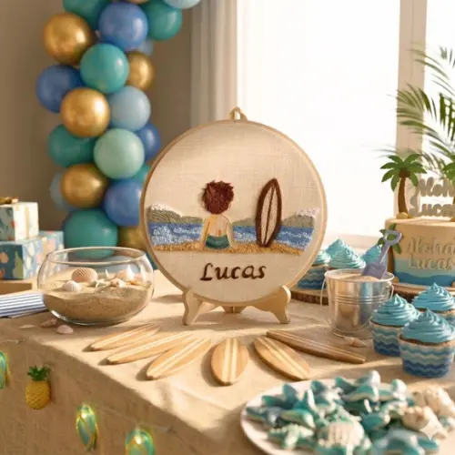 Bastidor Bordado Personalizado Porta Maternidade Quarto Bebe
