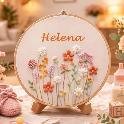 Porta Maternidade Jardim Encantado Personalizado Semi Pronto