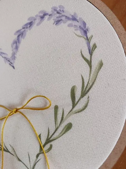 Porta Alianças Pequeno Aquarela Pronta Entrega Lavanda