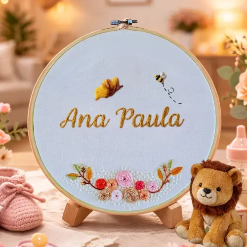 Porta Maternidade Jardim Personalizado Semi Pronto