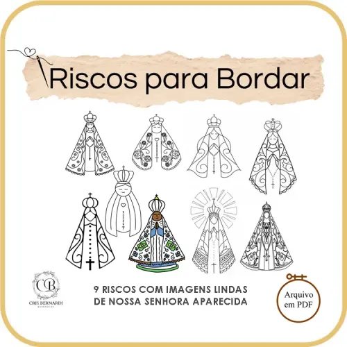 Risco para Bordado Manual em pdf Personalizado