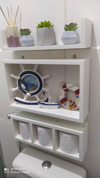 2 Kit de Nichos para Sala Quarto Cozinha Banheiro Mdf-
