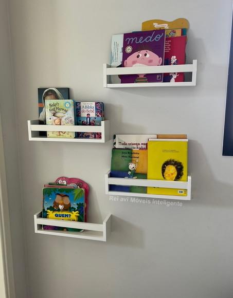 2 Prateleiras Montessoriana Brinquedos Livros Infantil Mdf;