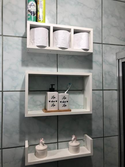 3 Nichos para Sala Quarto Cozinha Banheiro Mdf.