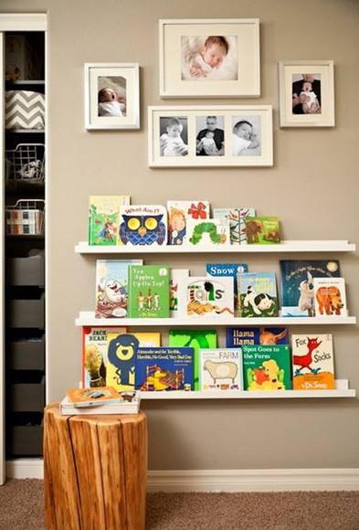 3 Prateleiras Canaleta p/ Quadros Livros 90 cm Branco Tx ..
