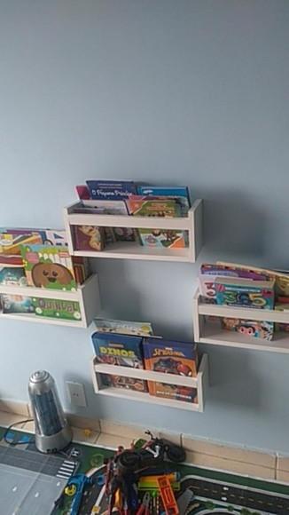 3 Prateleiras Montessoriana Brinquedos Livros Infantil Mdf;