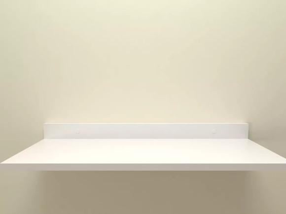 4 Prateleiras mdf 60x20 Lisas e com Suporte mdf Branco.