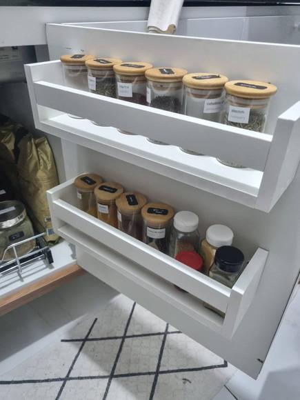 4 Prateleiras Porta Tempero Cozinha Sala Livros Brinquedos