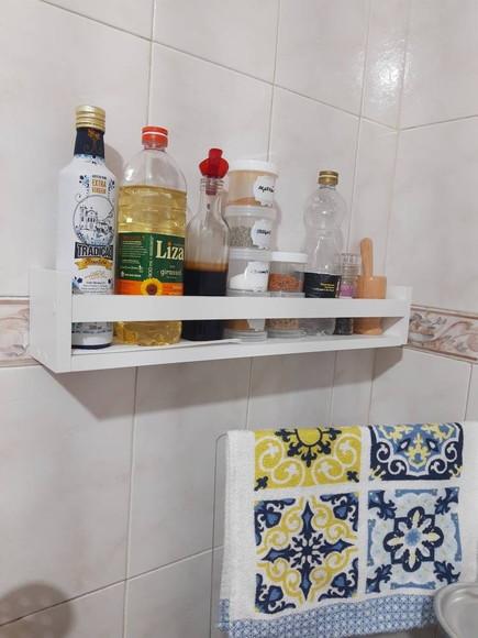 4 Prateleiras Porta Tempero Cozinha Sala Livros Brinquedos