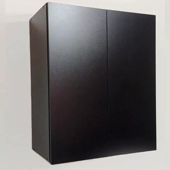 Armário Aéreo 2 Portas Cozinha Escritório Lavanderia Preto