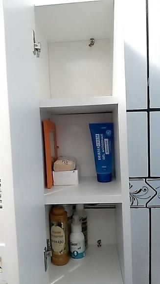 Armário Multiuso mdf Branco Banheiro Quarto Toalha mdf