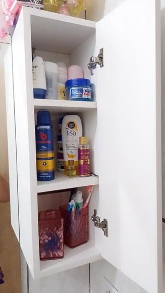 Armário Multiuso Banheiro Quarto Toalha c/ Rodizios