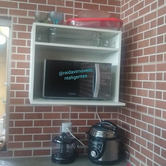 Armário para Microondas ou Forno mdf Branco 60x50x30/40