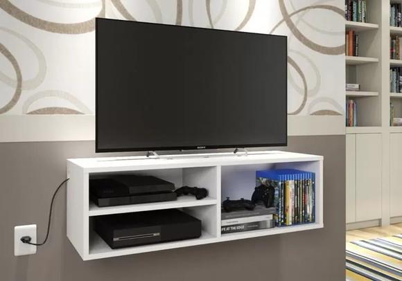 Armário Suspenso Horizontal Balcão para Quarto Escritório