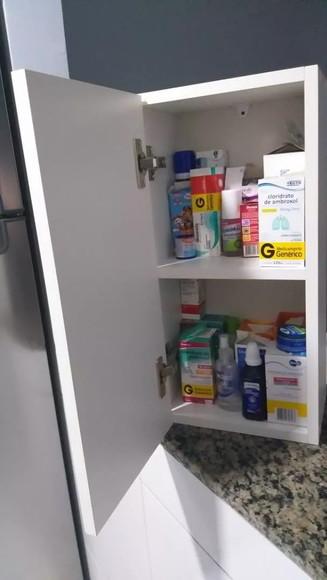 Armário Suspenso Organizador Nicho Multiuso 1 Porta mdf .