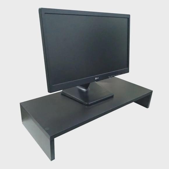 Base Monitor Mesa Escritório Home Office Gamer 50cm Preto...