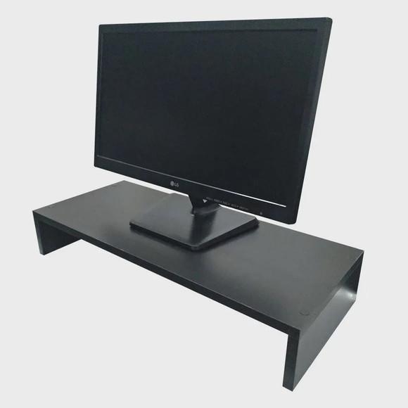 Base p/ Monitor Mesa Escritório Home Office Gamer 50cm Preto