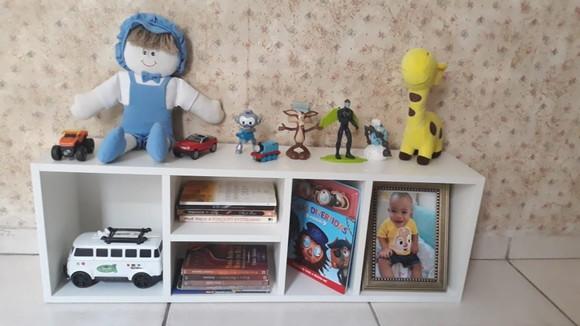 Baú Estante Organizador de Brinquedos Montessoriano mdf