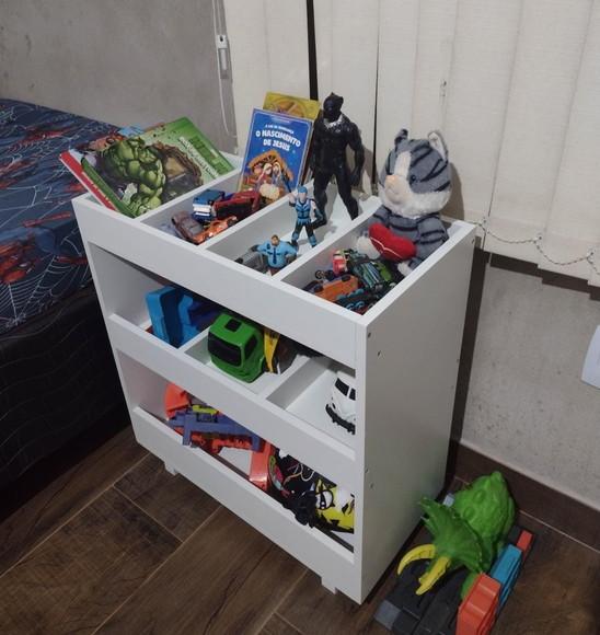 Baú Estante Organizador de Brinquedos Montessoriano Mdf.