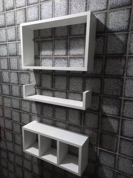 Combo 3 de Nichos para Sala Quarto Cozinha Banheiro Mdf.