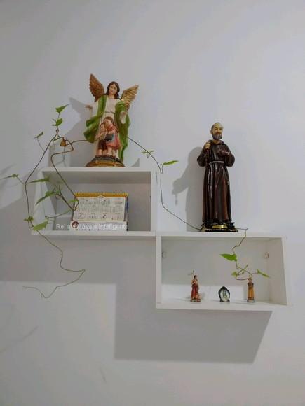 Combo c/ 4 Nichos Decorativos c/ Fundo 60x30x15 mdf Branco