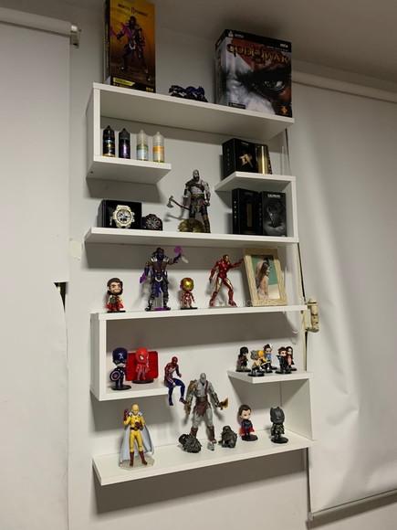 Combo c/ 4 Prateleiras l Decorativa p/ Livros mdf Branco