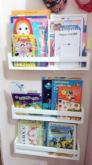 Combo c/ 4 Prateleiras Montessorianas Livros Infantil.