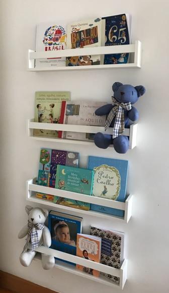 Combo c/ Prateleira Montessoriana Brinquedos Livros Mdf...
