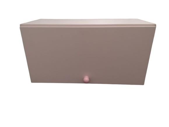 Combo Cômoda + Armário Superior Gaveteiro mdf Rosa