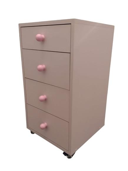 Cômoda Gaveteiro Guarda Roupas Moderno Decorativo mdf Rosa