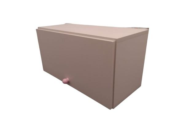 Combo Cômoda + Armário Superior Gaveteiro mdf Rosa