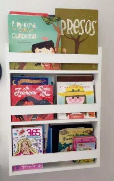 Conjunto c/ 2 Estante de Livros Montessoriana Infantil mdf