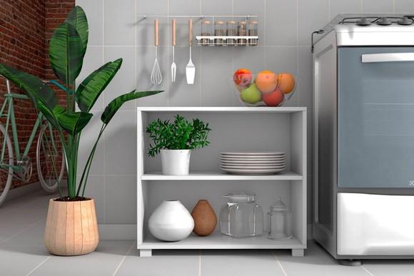 Estante Balcão Multiuso Horizontal Sala Quarto Escritório