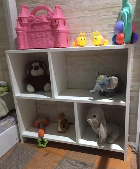 Estante Organizador de Brinquedos Livros Decoração Mdf.