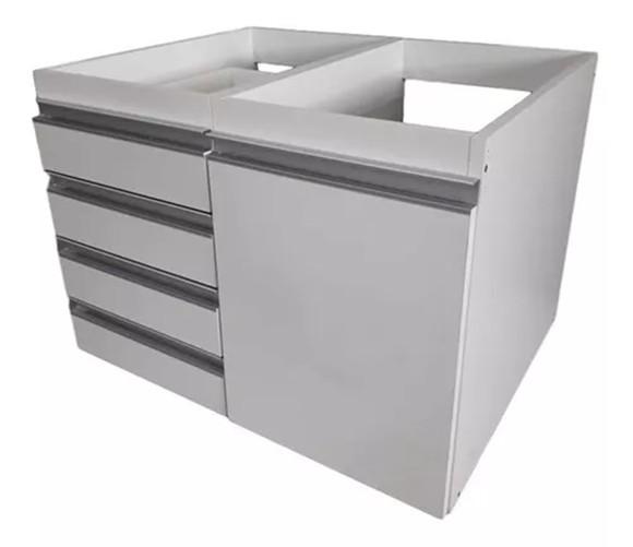 Gabinete Banheiro Gaveta e Gavetão para Roupa Suja mdf