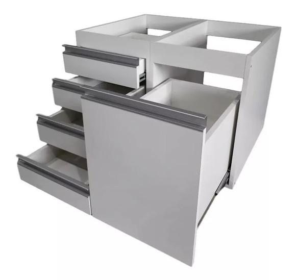 Gabinete Banheiro Gaveta e Gavetão para Roupa Suja mdf