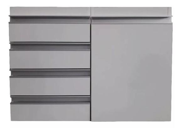 Gabinete Banheiro Gaveta e Gavetão para Roupa Suja mdf
