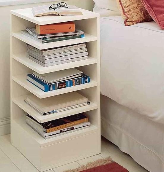 Kit c/ 2 Criado Estante Porta Livros Mesinha de Canto mdf ,