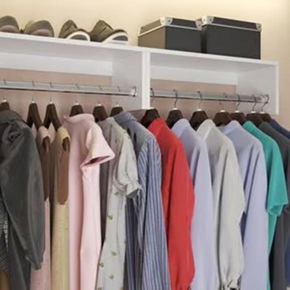 Kit c/ 3 Cabideiro Madeira Organizador Arara 60 cm Mdf.