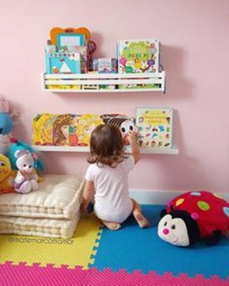 Kit c/ 3 Prateleiras Montessorianas Livros Infantil