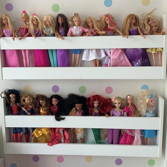Kit c/ 4 Prateleiras Bonecos e Boneca Herois 50 cm