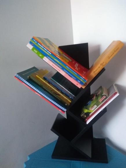 Livreiro Preto Madeira Nicho Livreiro Montessoriano mdf