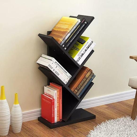 Livreiro Preto Madeira Nicho Livreiro Montessoriano mdf