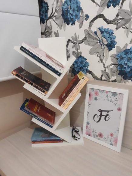 Livreiro Porta Livro Estante de Mesa Prateleira Revistas