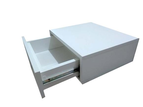 Mesa de Cabeceira c/ Gaveta em 100% mdf Branco,