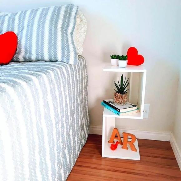 Mesa de Cabeceira S Nicho de Canto Mesinha de Quarto mdf